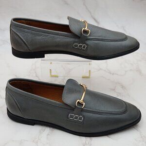 Miz Mooz Paulina Leather Loafers Grey